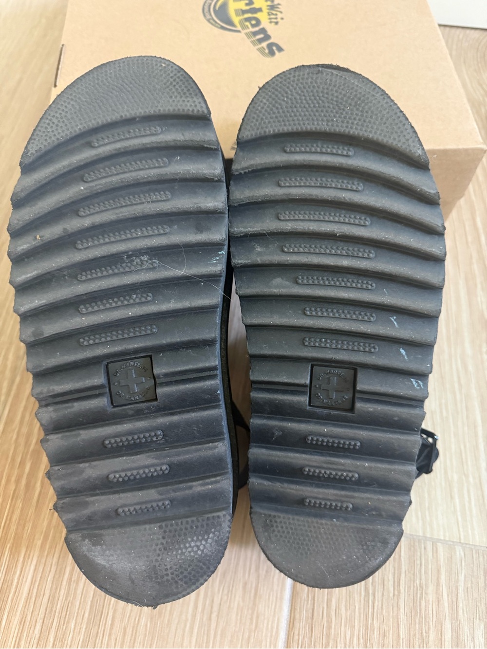 Dr. Martens Black Platform Voss Quad Sandals - Picture 6 of 6